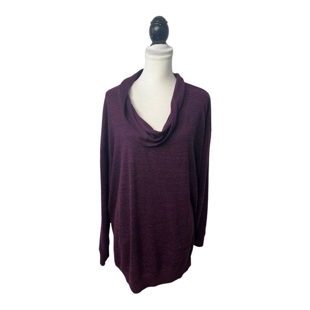 Torrid Size 3 Plus 3X Super Soft Plush Cowl Neck Long Sleeve Tunic Lagenlook Top